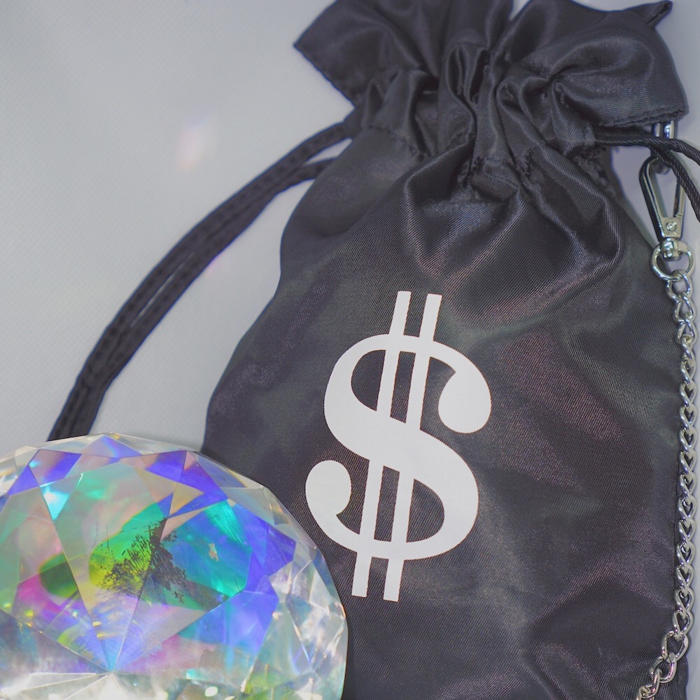 Cross body money bag purse